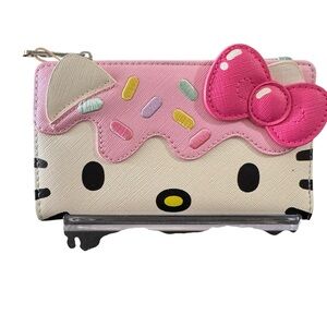 Hello Kitty Pink and Cream Sprinkle Wallet NWT